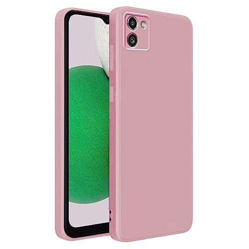 Image of LIRAMARK Silicone Soft Back Cover Case for Samsung Galaxy A03 (Silicone Pink)