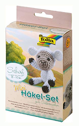 Folia - 23906 - Mini Jeu de Crochet - Mouton