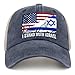I Stand with Israel Hat for Men Vintage Israel Strong Hat for Women Purplish Blue01 Cycling Caps with Design Unique Gifts for Pilots