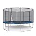 Produktbild Ampel 24 Outdoor Trampolin 430 cm blau komplett mit außenliegendem Netz, Stabilitätsring, 10 gepolsterten Stangen, Belastbarkeit 160 kg