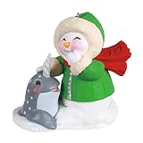 Hallmark Keepsake Christmas Ornament 2022 Year-Dated, Snow Buddies Snowman and Narwhal, Plastic