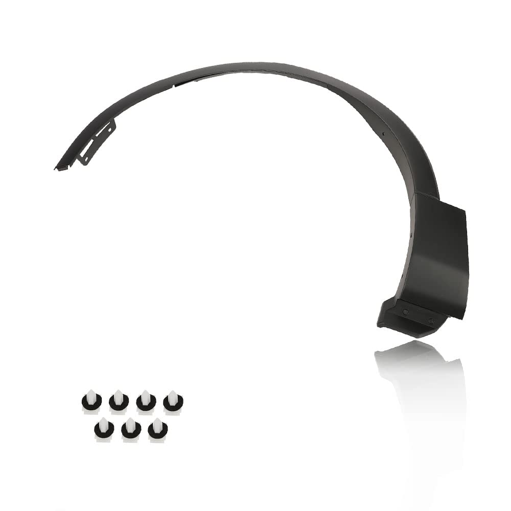 CNNELL Fender Flare Molding Compatible with Ford Explorer 2011-2015 Wheel Opening Arch Trim Textured Front Left