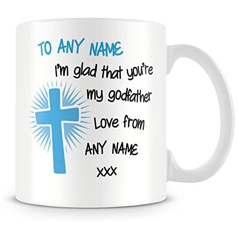 Personalised Godfather Mug - Blue Cover