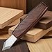 YBEATY Carving Marking Knife Woodworking Scribing Knife Premium Quality Double Beveled Sharp Blade Professional Wooden Handle Striking Cutter Wood Marking Scribe Gauge Tool with Leather Sheath