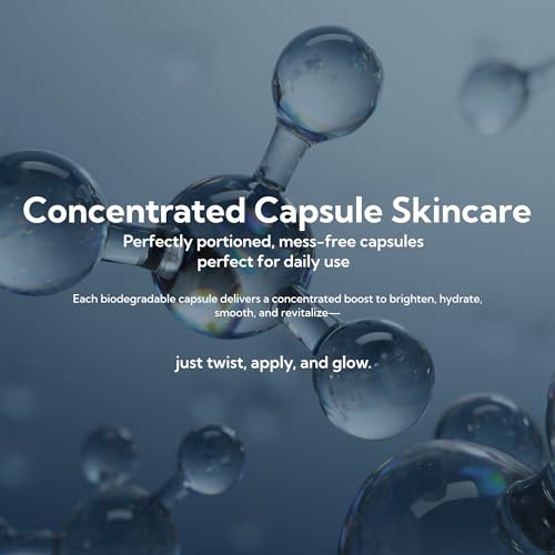 b.pure Hyaluronic Acid Concentrated Facial Serum Capsules | Anti-Aging, Plumping, Firming, Intense Hydration & Repair | 40-Count