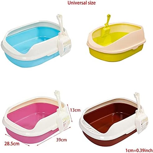 Miniatura 2 de Caja de arena para gatos, inodoro para mascotas, perro, caja de arena para gatos, bandeja para perros y gatos, inodoro antisalpicaduras con pala de