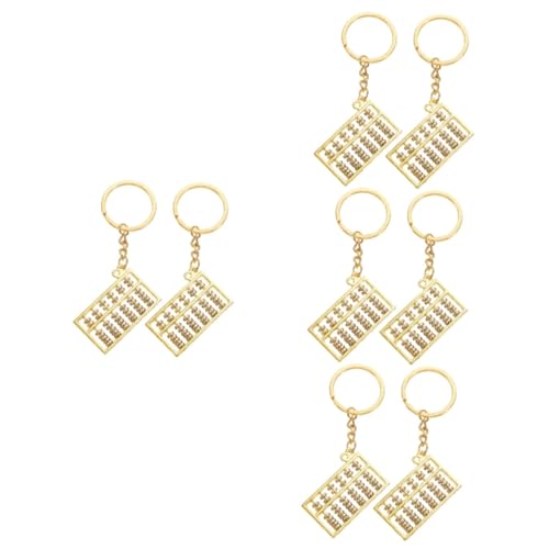 Porte-clés boulier en métal doré avec cordon pour mini breloques