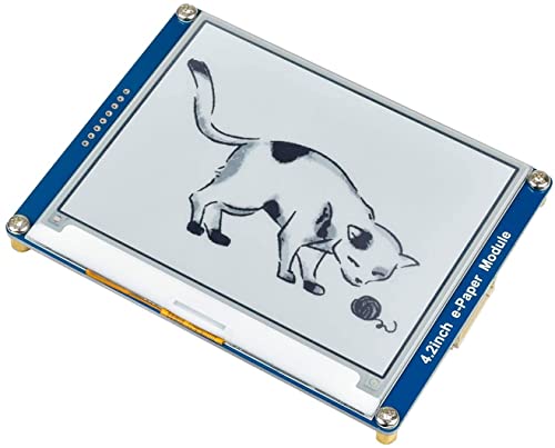 Image of Waveshare 4.2inch E-Ink Display Module Communicating via SPI Interface 400x300 Resolution E-Paper with Embedded Controller for Raspberry Pi /iDUINO /Jetson Nano /Ard /Nucleo