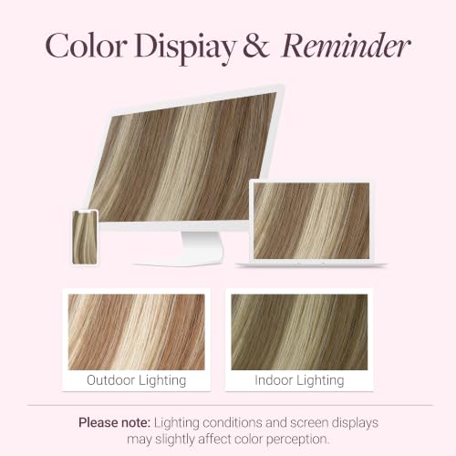 Image of GOO GOO Clip in Hair Extensions Real Human Hair Blonde Remy Extensions