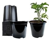 Viagrow 1/2 Gal. Plastic Nursery Trade Pots .62 Gal / 2.5 Qt. / 2.37 L 20-Pack