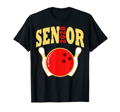 Graduación Class of 2020 Senior Bowling Bowler Idea de regalo para él Camiseta