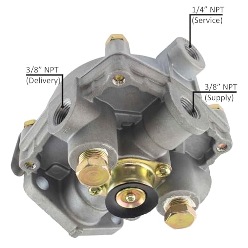 World American WA279180 Air Brake R-6 Relay Valve 2.0 PSI 3/8" NPT - Replaces Bendix 279180, Haldex 279180X, Torque TR279180, Tectran 14445, Velvac 034020, Navistar 3205416C, Freightliner BW279180 by World American - Image 3
