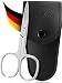 SCHWERTKRONE® Nagelschere [MADE IN GERMANY] - Hochwertige Fingernagelschere mit Nagelscheren Etui - Nail Scissors - Maniküre Schere Gebogen - Nagelhautschere extra Fein & Scharf