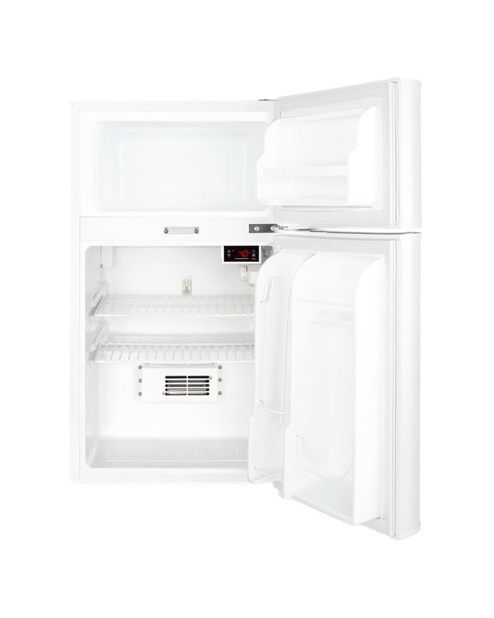 Accucold 19" Refrigerator - Freezer, Undercounter Fridge, 3.2 Cu.Ft. Capacity, ADA Compliant, Nist Calibrated External Temperature Readout, White - Agp34rflcaladalhd (Left Handed Door Swing) on Fridge.com - View 4