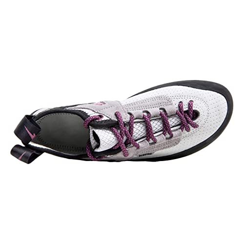 Evolv Elektra Lace Climbing Shoes - Women's Silk White/Grape 8.5 #TOP3