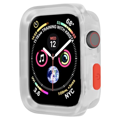 SDOCEBF Slim Soft TPU Shockproof Bumper for Apple Watch 44mm/45mm, Clear by SDOCEBF - Used condition - US$8.25