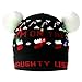 Produktbild ZOYLINK LED LED Strickmütze Schwarz mit Bommel Strickmütze Beanie Hat dekorative Geweih Strickmütze Wintermütze warme Mütze