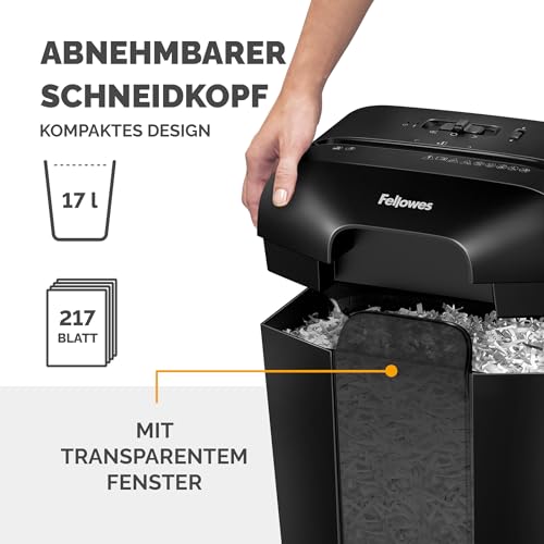 Fellowes Aktenvernichter für 9 Blatt mit P4 Sicherheitsstufe