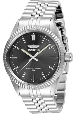 Invicta Specialty - Orologio da Uomo in Acciaio Inossidabile con Movimento al Quarzo, Argento/Grigio - 43 mm