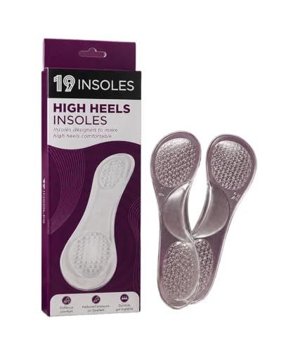 Image of High Heel Insoles, Full Length Heel Insoles, Extra Soft Feet Protector, Cushion Pad for Support, Pain relief, Increased Comfort, Anti-Slip Grip, Ideal for All Heels (Pack of 2)
