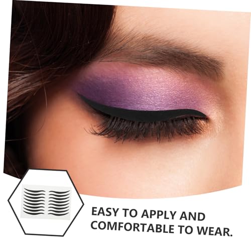 Pegatinas temporales para maquillaje de ojos negro 80 pares miniatura 7