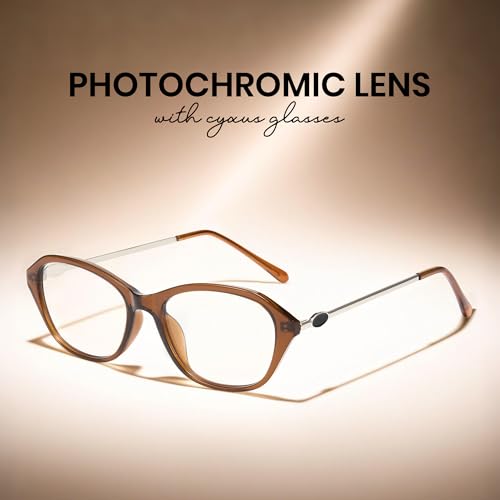 Cyxus Photochromic Glasses for Women with Blue Light Blocking 8257 | UV Protection,Eye Protection,Ideal for Office Work or Outdoor Daily — view 4