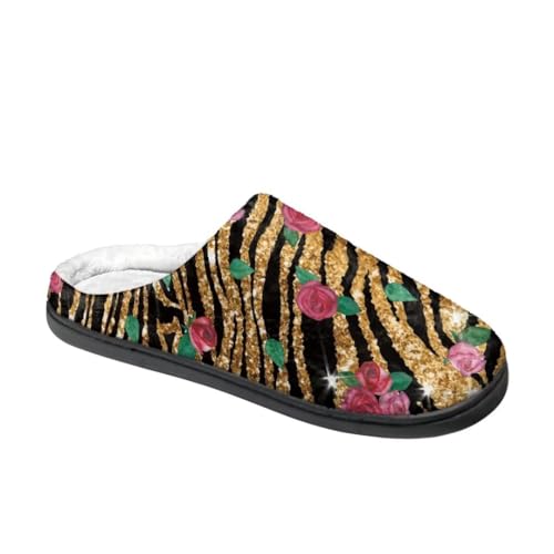 Jeiento Comfort Slippers for Women Memory Foam Scuff Slippers Indoor Outdoor Winter Closed Back Slipper with Anti-Skid Rubber Sole4