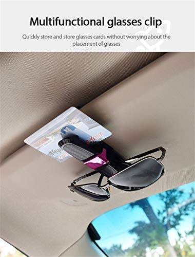 FanLe Porta Occhiali per Parasole per Auto, Clip