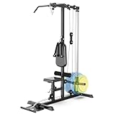 Lat PullDown Machines ,Cable Machine Home Gym Pulley System Gym Workout Machine with Lat Pull Attachments, Exercise Weight Machine for Home Gym Equipment