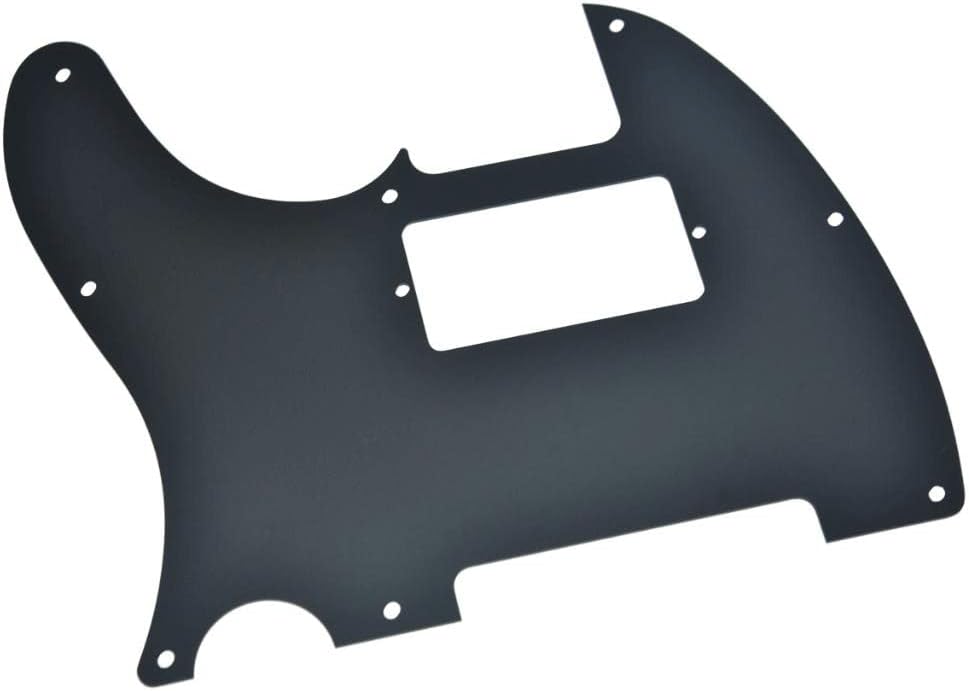 KAISH Matte Aluminum Tele Humbucker Style Pickguard Metal Anodized TL Pick Guard Scratch Plate for American/Mexican Telecaster Matte Black