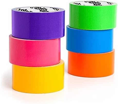 Gatorcrafts Mehrfarbiges Klebeband 10 Meter X 5 Cm Rollen. Mädchen & Jungen  Kinder Bastelset Ente Zum Basteln – Regenbogen: Orange, Grün, Gelb, Rosa,  Blau : Amazon.de: Baumarkt