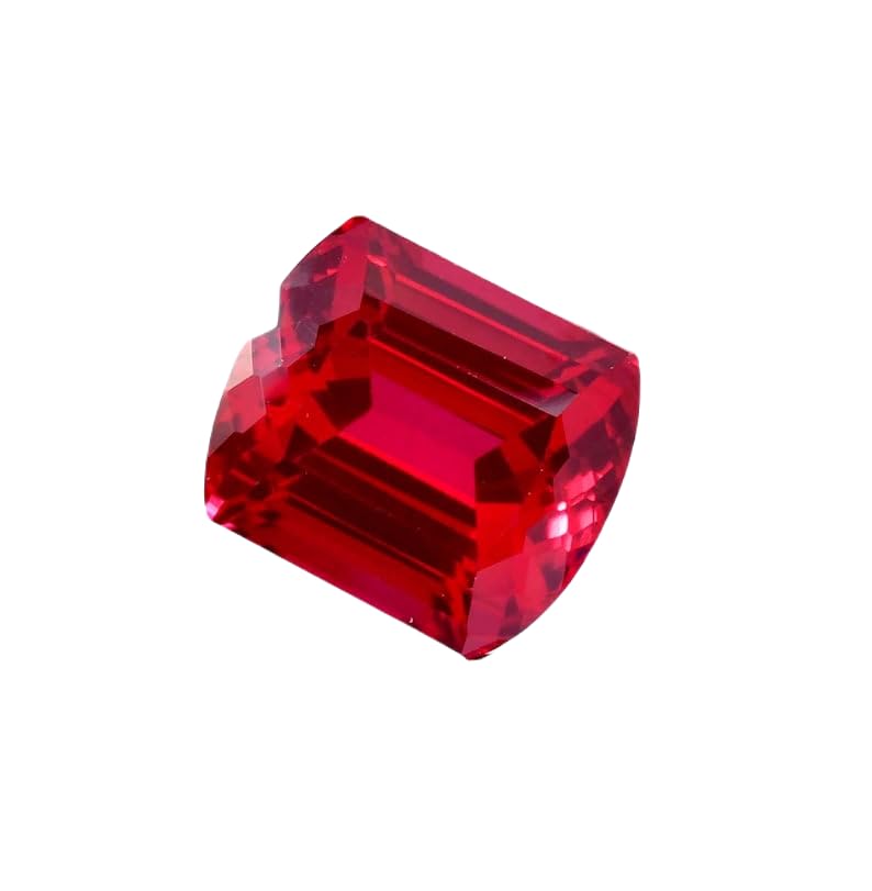 Rubis naturel 16x14mm en coussin, cadeau idéal pour fabriquer un collier