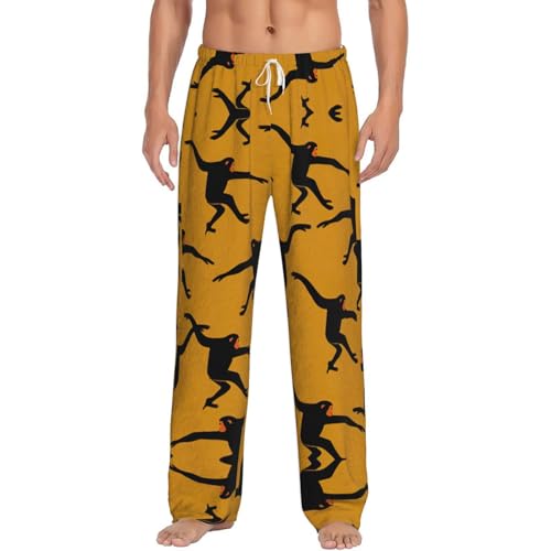 Pantalon de pyjama noir homme confortable pour vos moments de détente à la maison