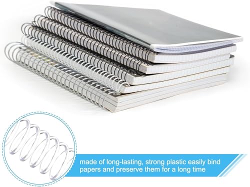 Image of GEDI 20mm Spiral Binding White Heavy Quality Plastic Spiral Ring /Coil /Loop Manual Ring Binder (20mm)
