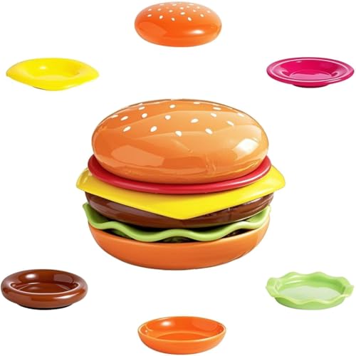 GZJINYUA Burger Small Bowls Soy Sauce Dish Appetizer Plates，Set of