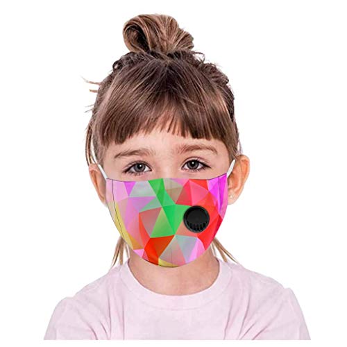 Preisvergleich Produktbild TTWOMEN Kinder Halstuch Multifunktionstuch Sommer UV-Schutz Drucken Kopftuch Gesicht Schlauch Verstellbare Atmungsakti Tuch (L, Einheitsgröße)