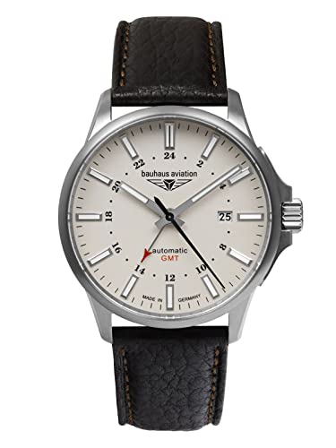 Montre homme Bauhaus Aviation GMT automatique en titane, fini les rayures et le poids au poignet