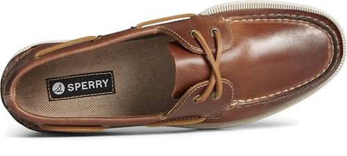 Sperry Men's Authentic Original 2-Eye Seasonal Boat Shoe, Tan, 9 Wide by Sperry - Image 4
