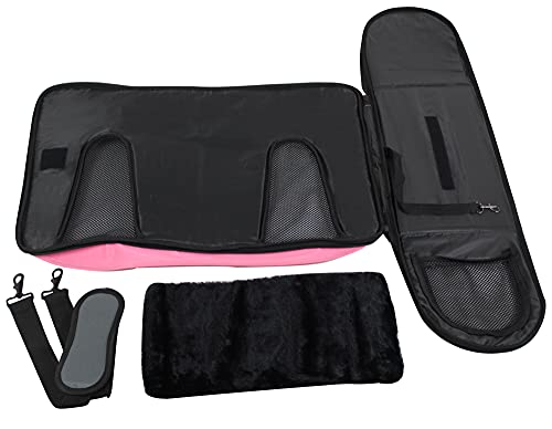 Elitefield Deluxe Soft Pet Carrier (3 Year Warranty, Airline Approved), Multiple Sizes And Colors Available (20" L X 11" W X 11" H, Pink+Gray) #TOP2