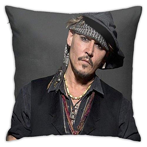 Bild: Hdadwy Johnny Depp Kissenbez�ge Weiche dekorative Kissenbezug f�r Sofa Couch Bed Chair 18x18 in f�r 8,99 EUR  bei Amazon