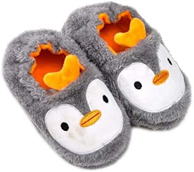Realdo Kids Fluffy Fuzzy Slippers House Home Slippers for Boys and Girls Baby Warm Faux Fur Shoes Soft-Soled Sandals