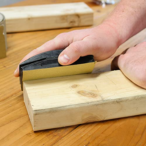 Abn Adhesive Sticky Back 120-Grit Sandpaper Roll 2-3/4In X 20 Yards Aluminum Oxide Golden Yellow Longboard Dura Psa #TOP5