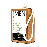 Vitabath Men's Lime & Cedarleaf Soap on a Rope Moisturizing Bar with Natural Hemp Oil & Shea Hydrati