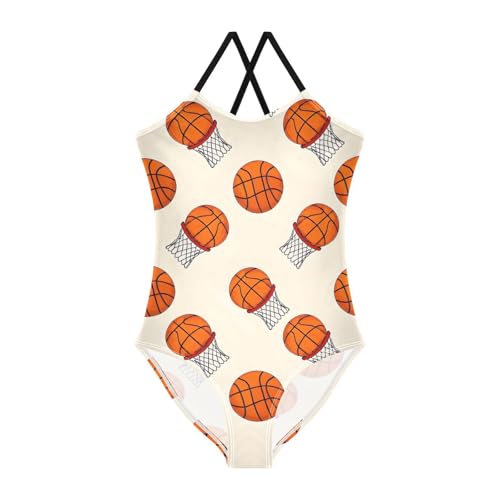 Basketball Girls One Piece Swimsuits Quick Dry Beach Swimwear Bathing Suit