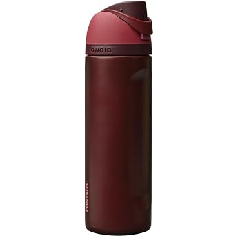 Owala FreeSip - Stainless Steel - 24-oz. - Red Black Cherry Amazon A7