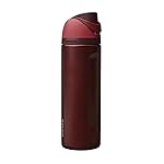 Owala FreeSip Insulated Stainless Steel Water Bottle with Straw, BPA-Free Sports Water Bottle, Great for Travel, 24 Oz, Black Cherry