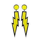Miayon Women Fashion Earrings Retro Delicate Neon Earrings Lightning Drop Hook Earrings