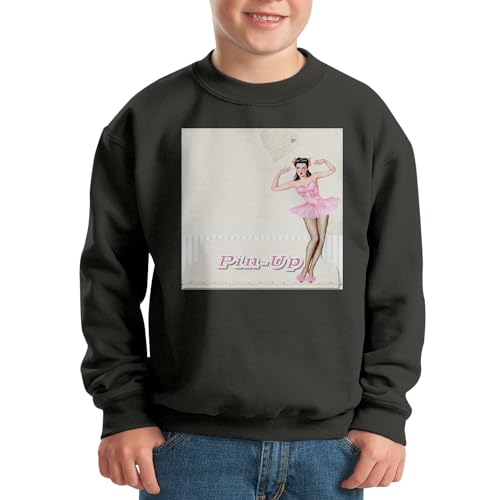 Sweatshirt enfant rose vintage d'exception avec motif pin up rétro de Fabulous
