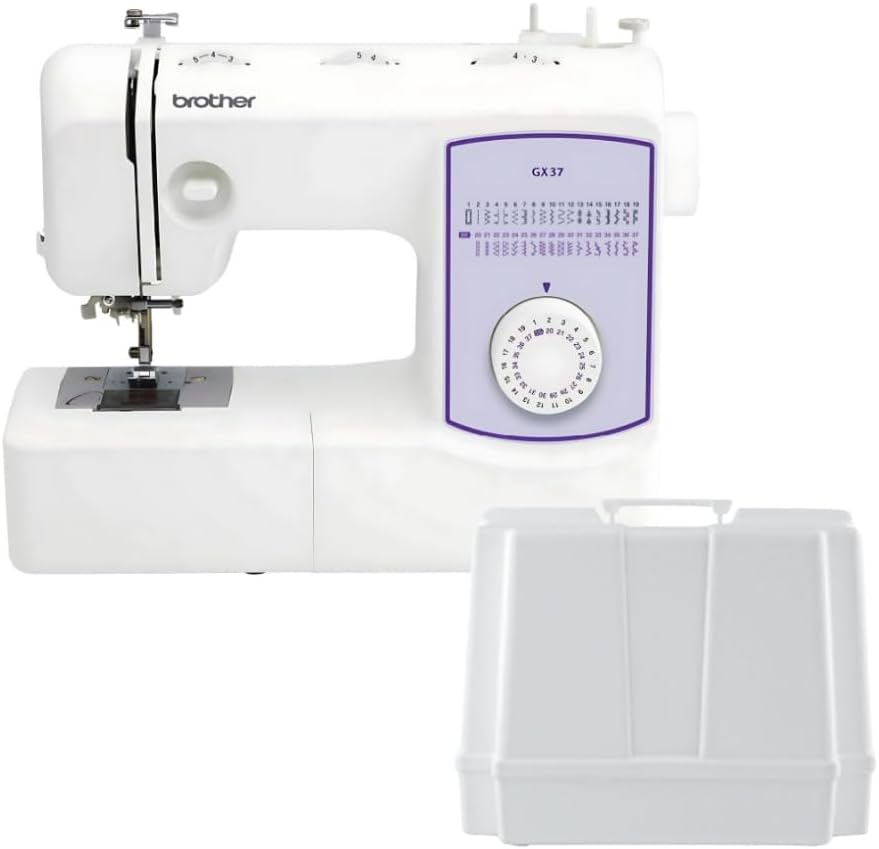 37-Stitch Sewing Machine with One-Step Buttonhole and Auto Needle Threader Bundle with Hardcase (2 items)
