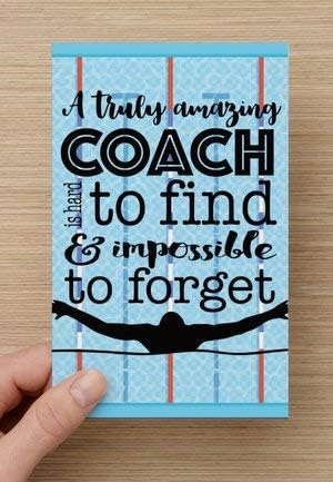 Miniatura 4 de Juego de llavero y tarjeta de entrenador de natación, regalos de entrenador de natación, llavero de entrenador de Great Coach is Hard to Find,